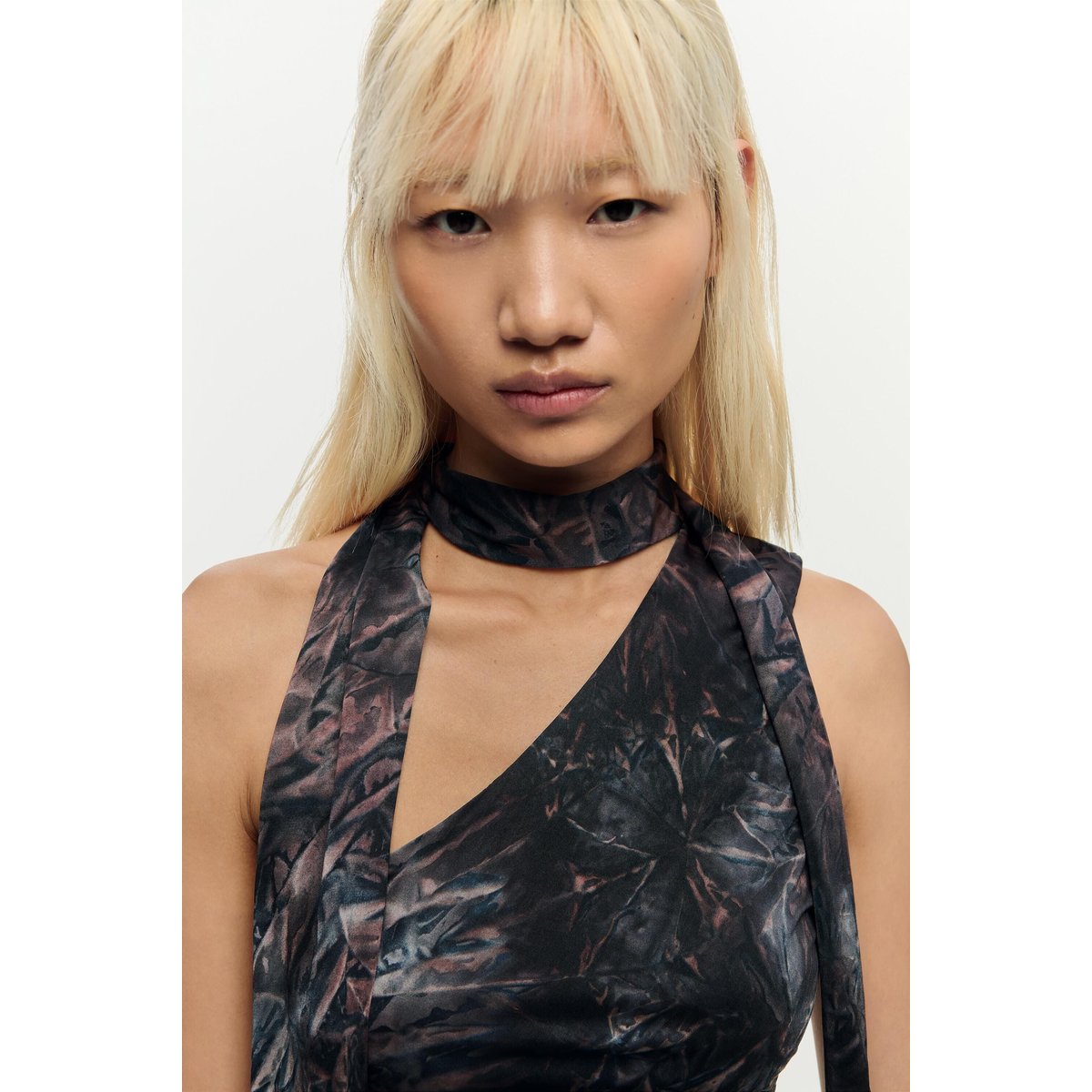 Top asymétrique ajusté marron, DESIGUAL