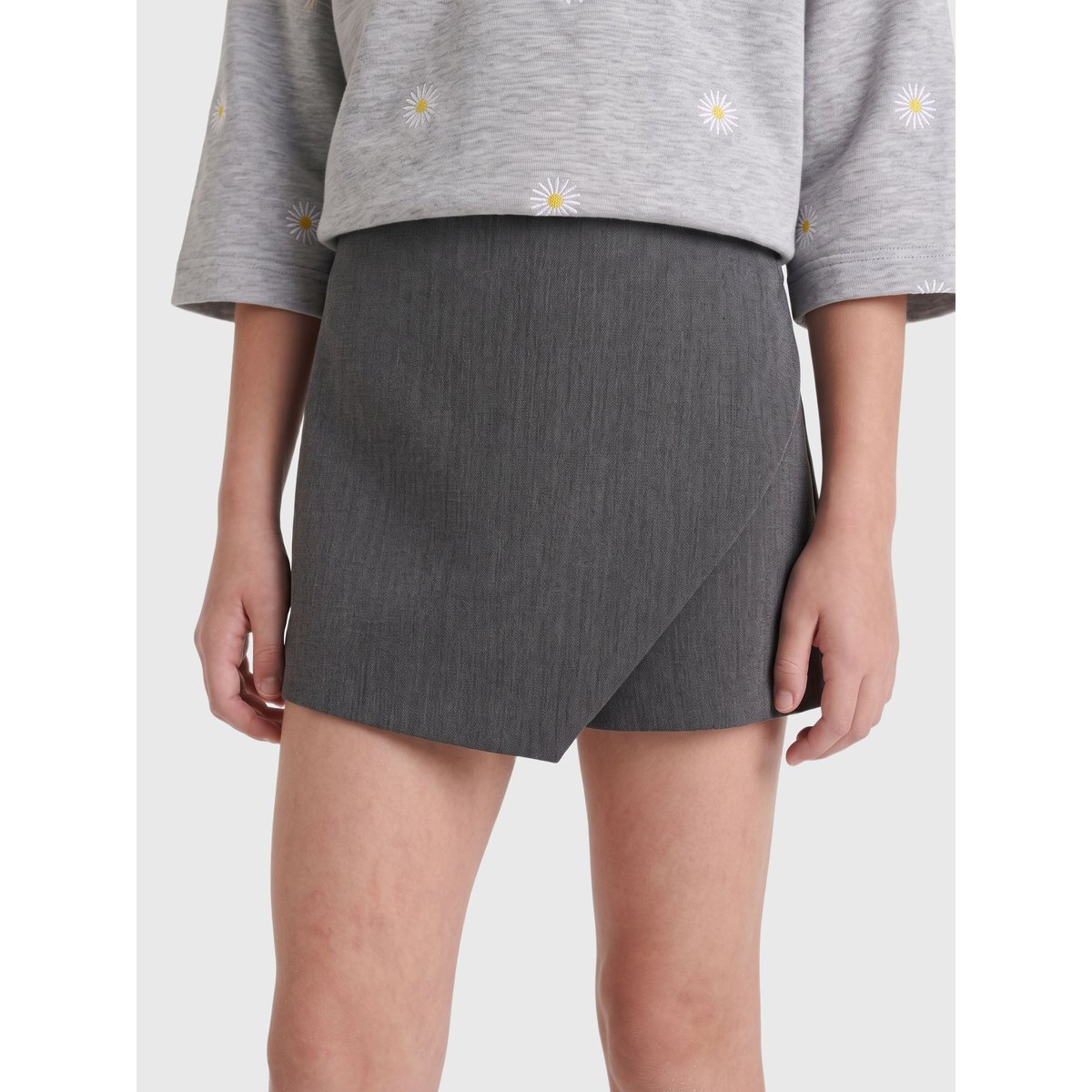 Jupe dark grey melange, KIDS ONLY