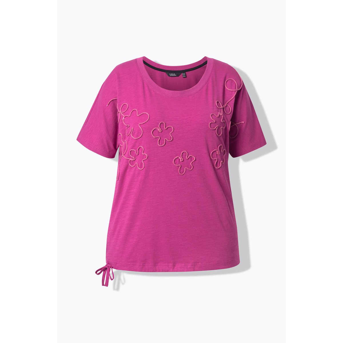 T-shirt oversized à col rond et framboise, ULLA POPKEN