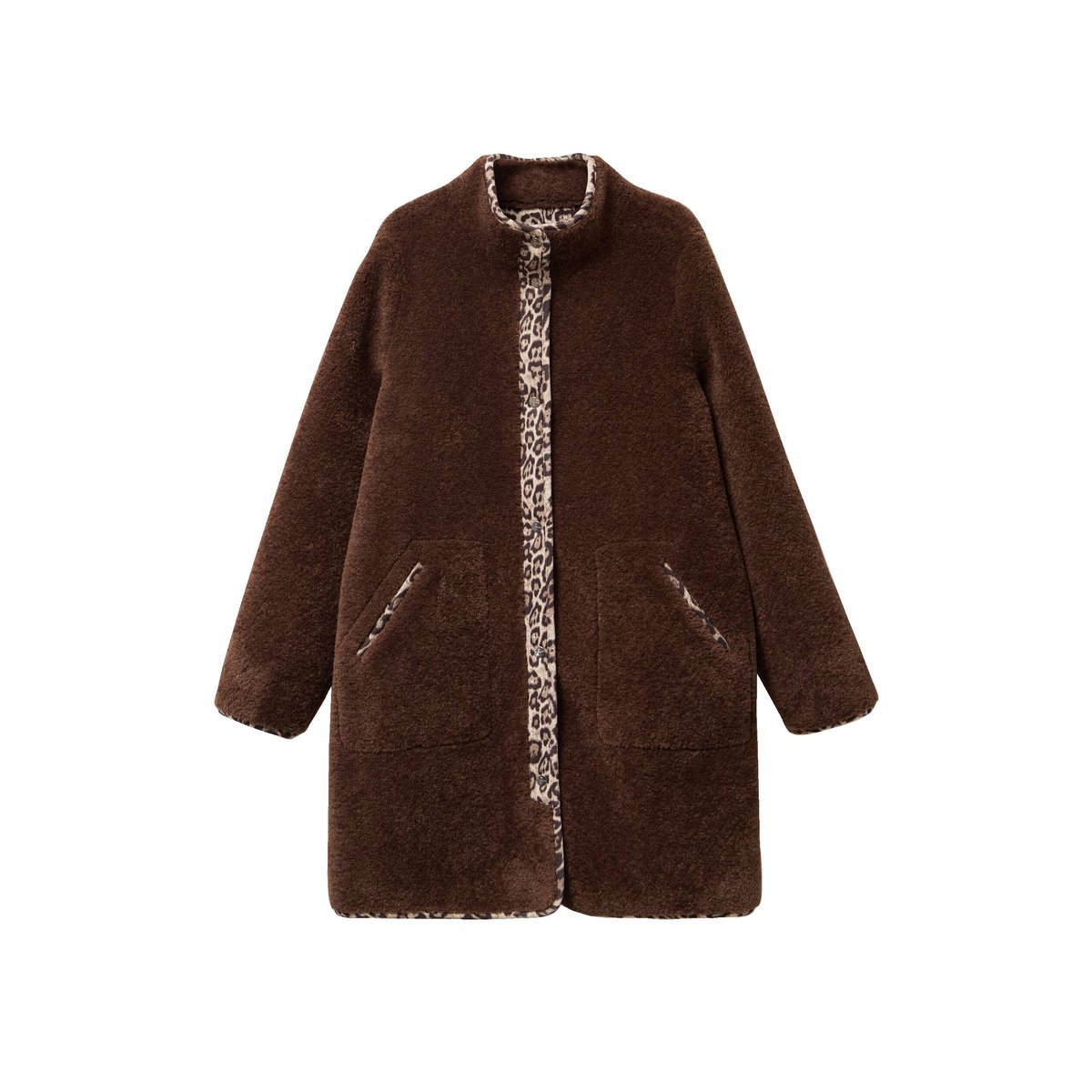 Manteau réversible marron foncé, BREAL
