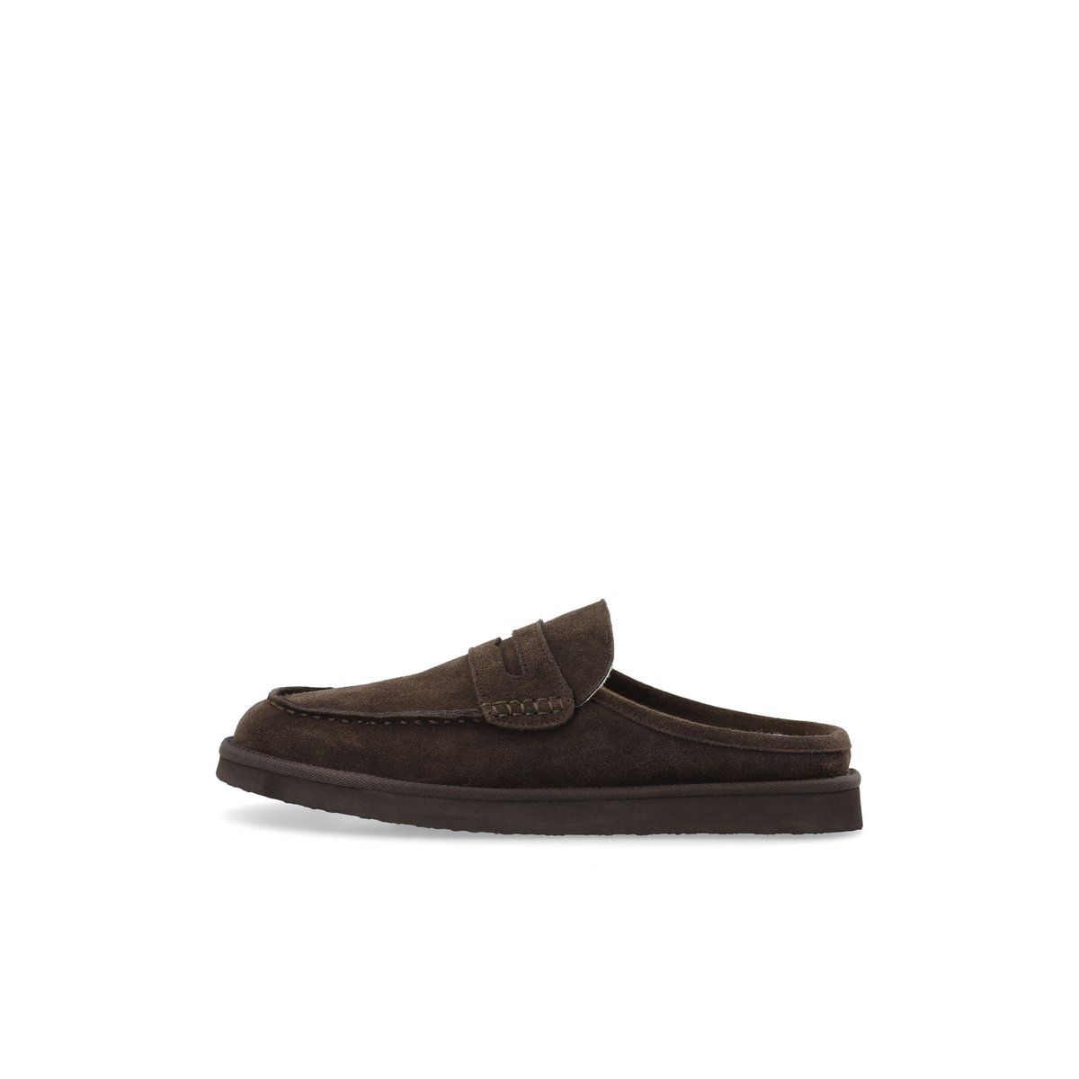 Mocassins Mules marron - darkbrown1, BIANCO