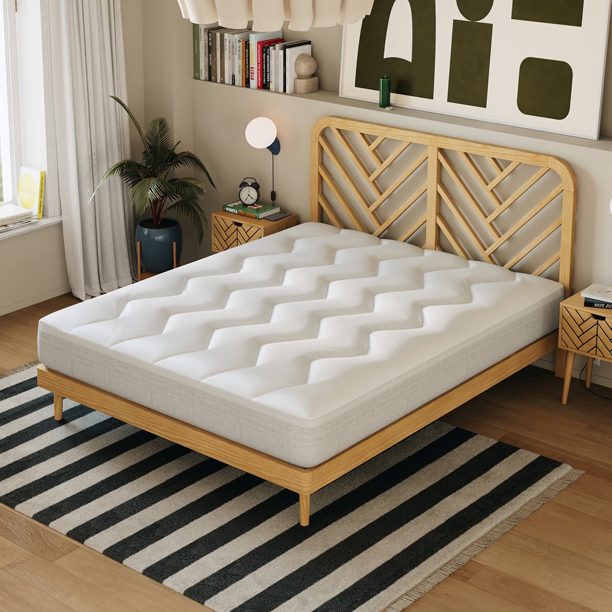 Surmatelas Housse Nuage blanc pur, SLOME