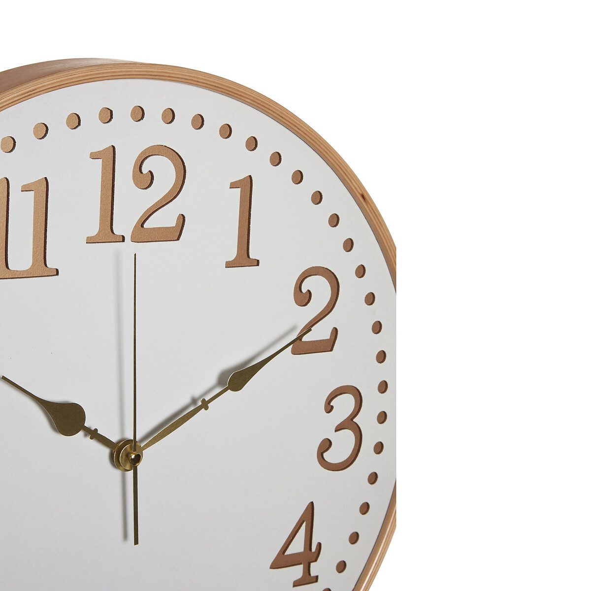 40cm Wooden Wall Clock in White white, SO'HOME