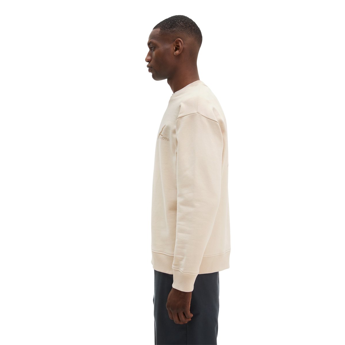 Sweat-shirt relaxed avec un grand imprimé au dos gris, MARC O'POLO