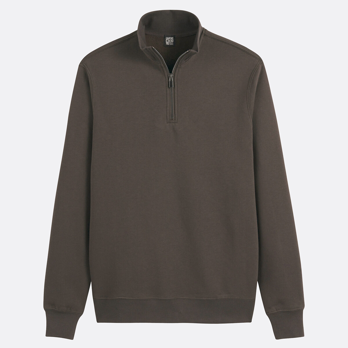 Half Zip Sweatshirt brown, LA REDOUTE COLLECTIONS