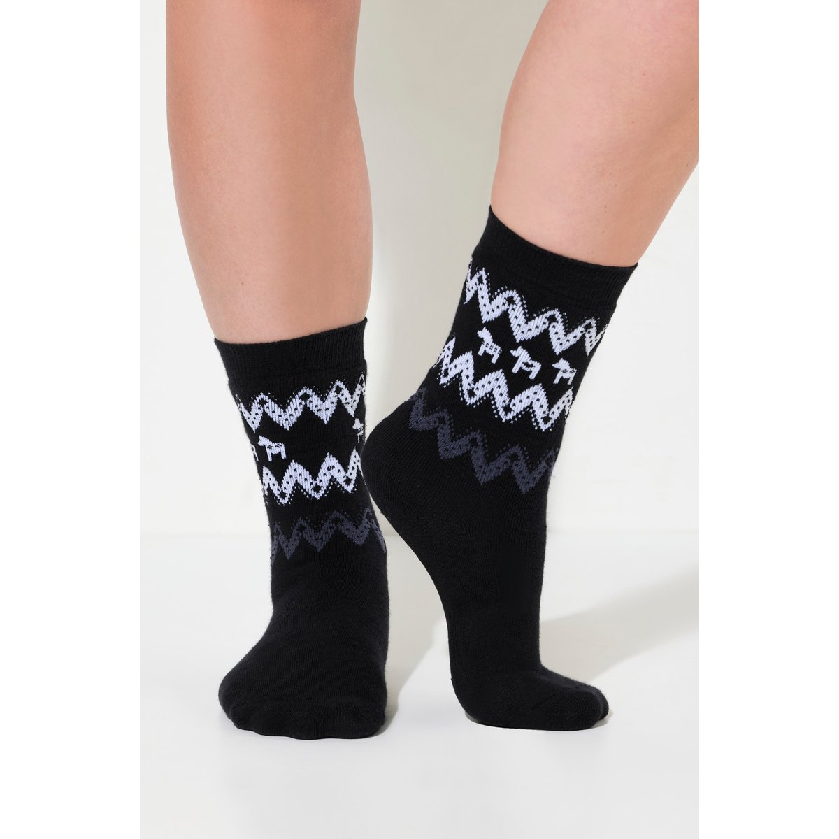 Lot de 2 paires de chaussettes en coton bio marine, ULLA POPKEN