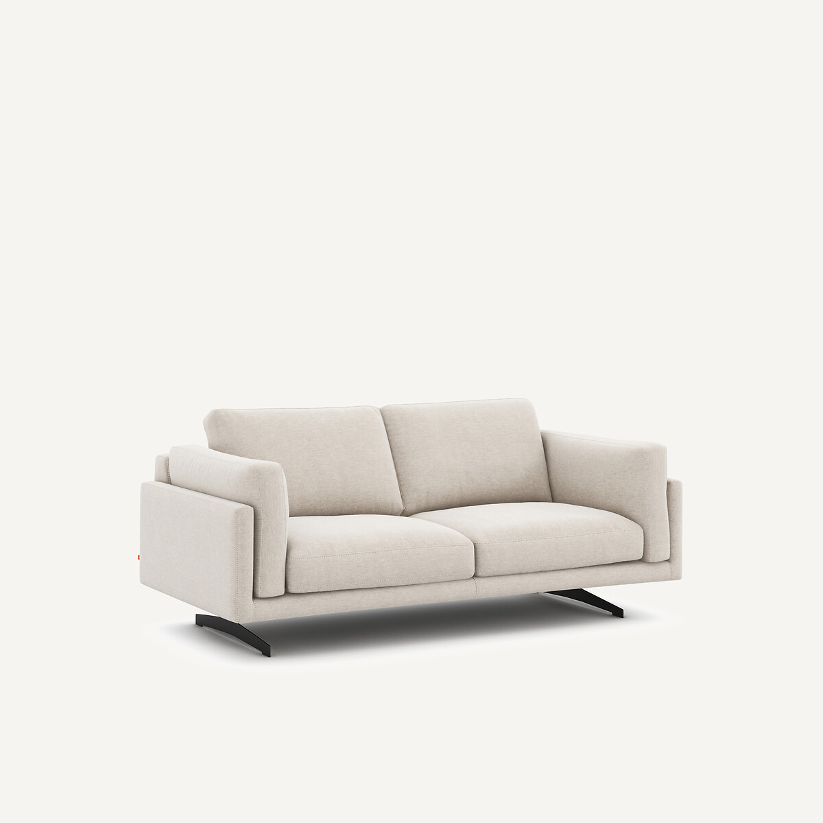 2-Sitzer-Sofa, aus meliertem Leinen, CÉSAR elfenbein, AM.PM