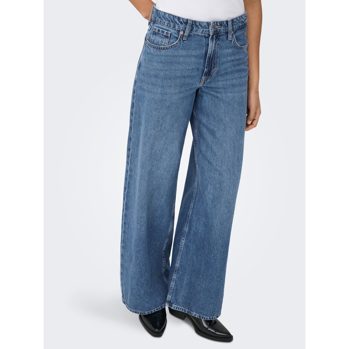 Jean À Jambe Large medium blue denim, ONLY