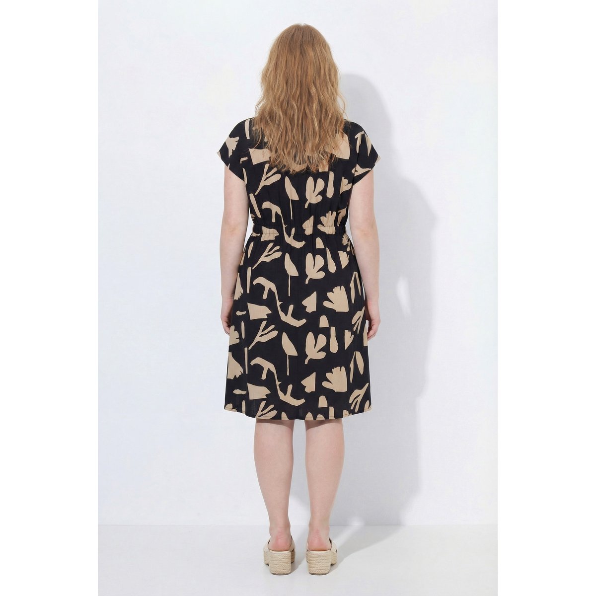 Robe maxi à fleurs noir, ULLA POPKEN