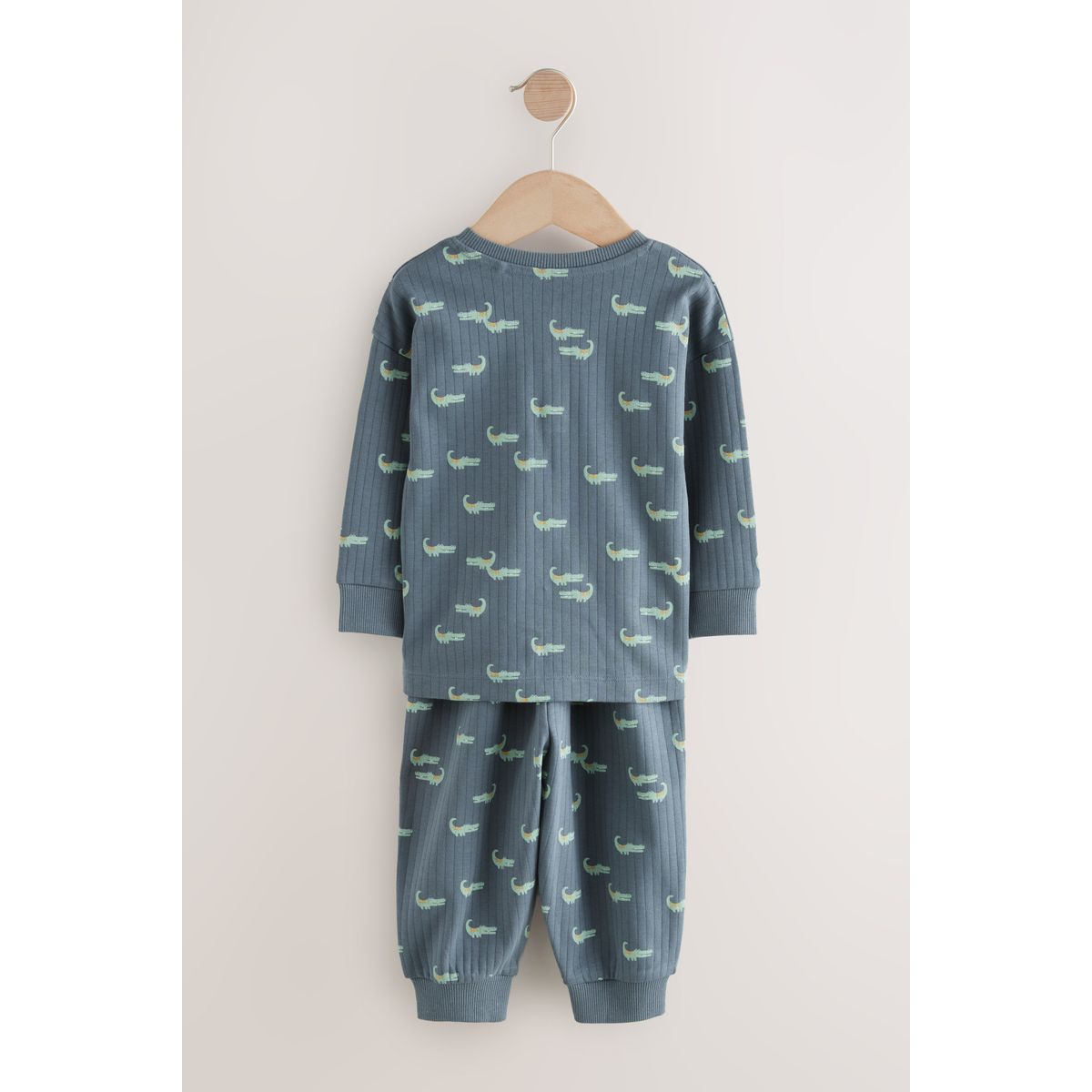 Pyjama oversize, lot de 3 bleu/écru, NEXT