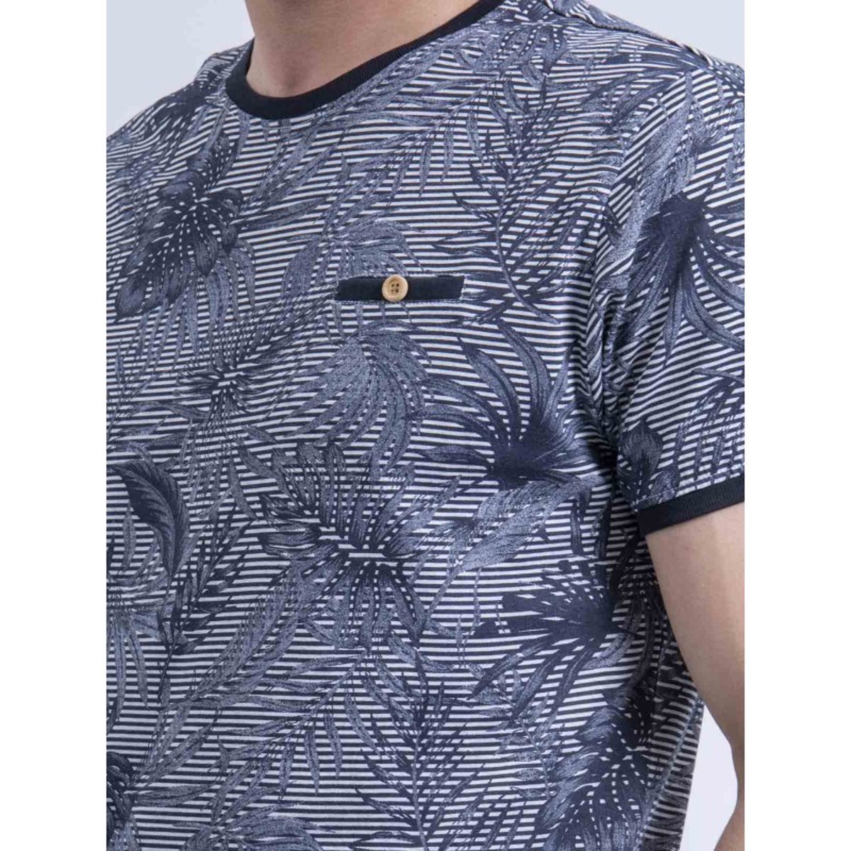 T-shirt Col Rond Pur Coton Nenolange gris, RITCHIE