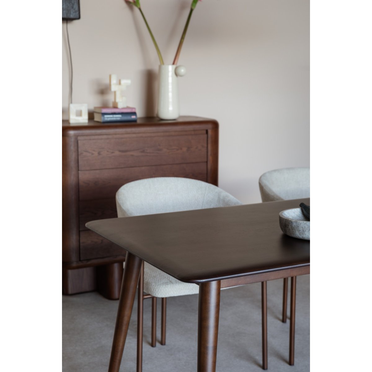 Table à manger carré en bois, L.180 , ELROY marron, DUTCHBONE