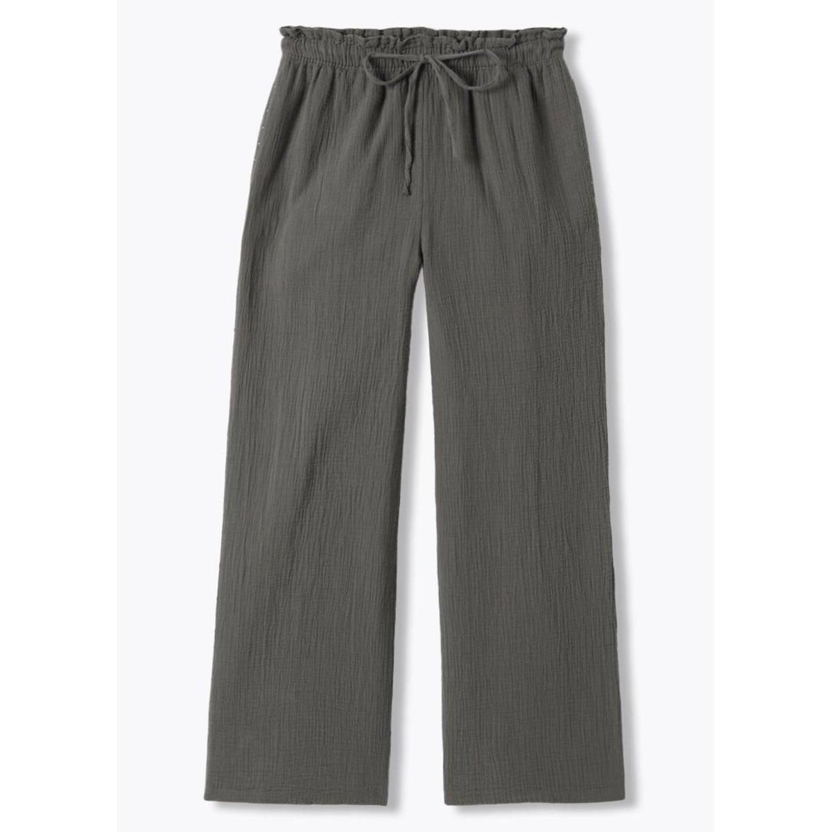 Pantalon gaze de coton gris foncé, PROMOD