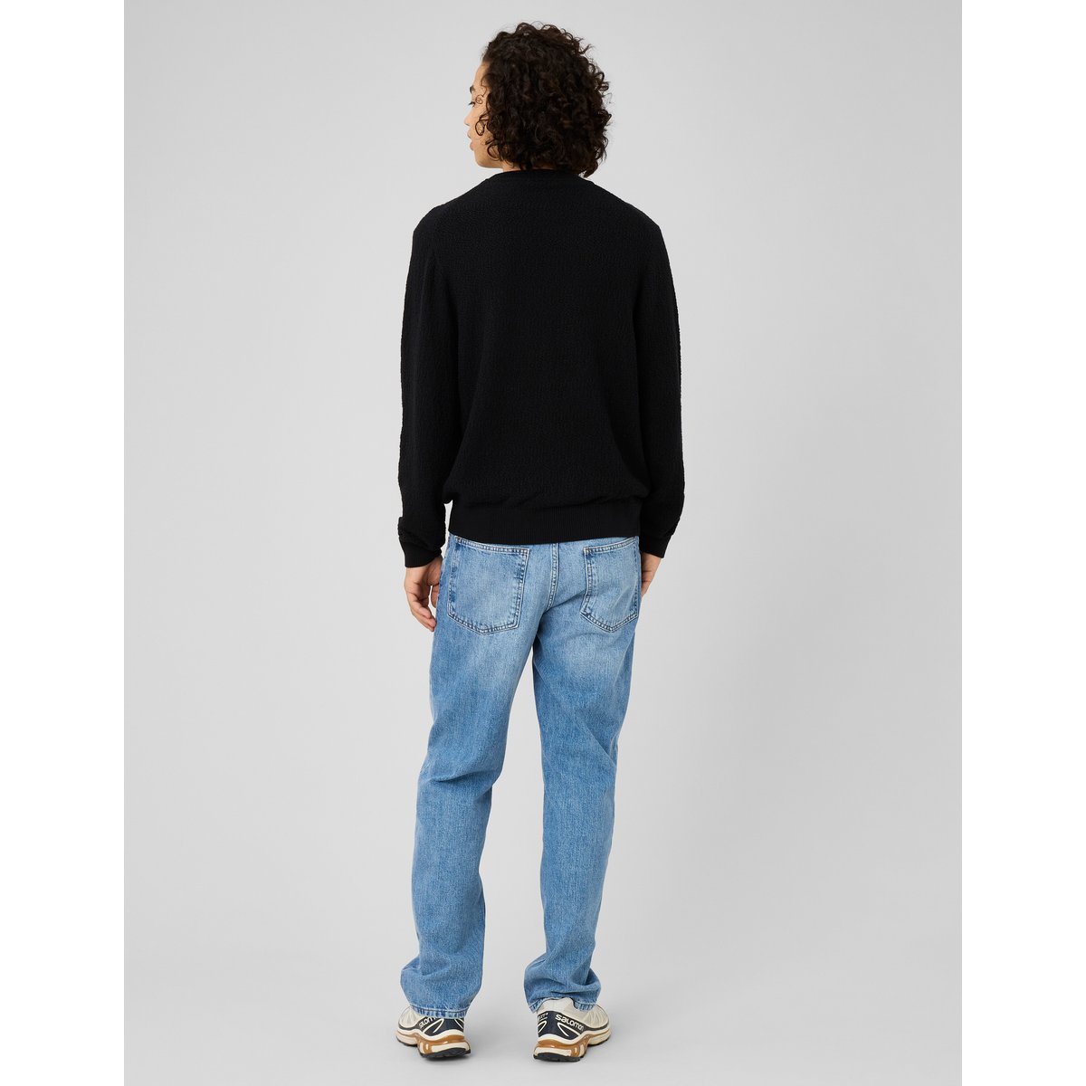 Pull maille fantaisie noir, BZB