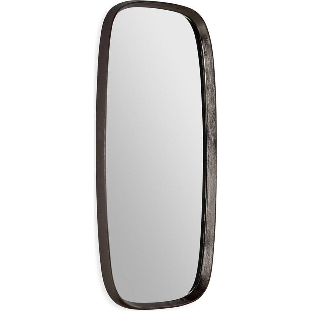 Miroir mural rectangulaire en métal nickel noir, RECOLLECTION