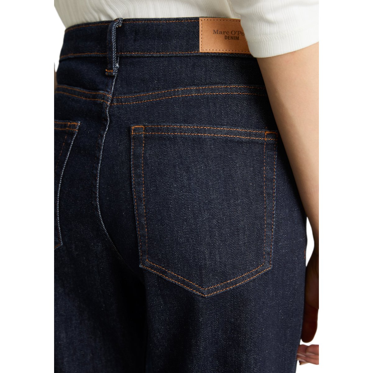 Jeans modèle Olina, coupe droite en coton stretch de haute qualité bleu, MARC O’POLO DENIM