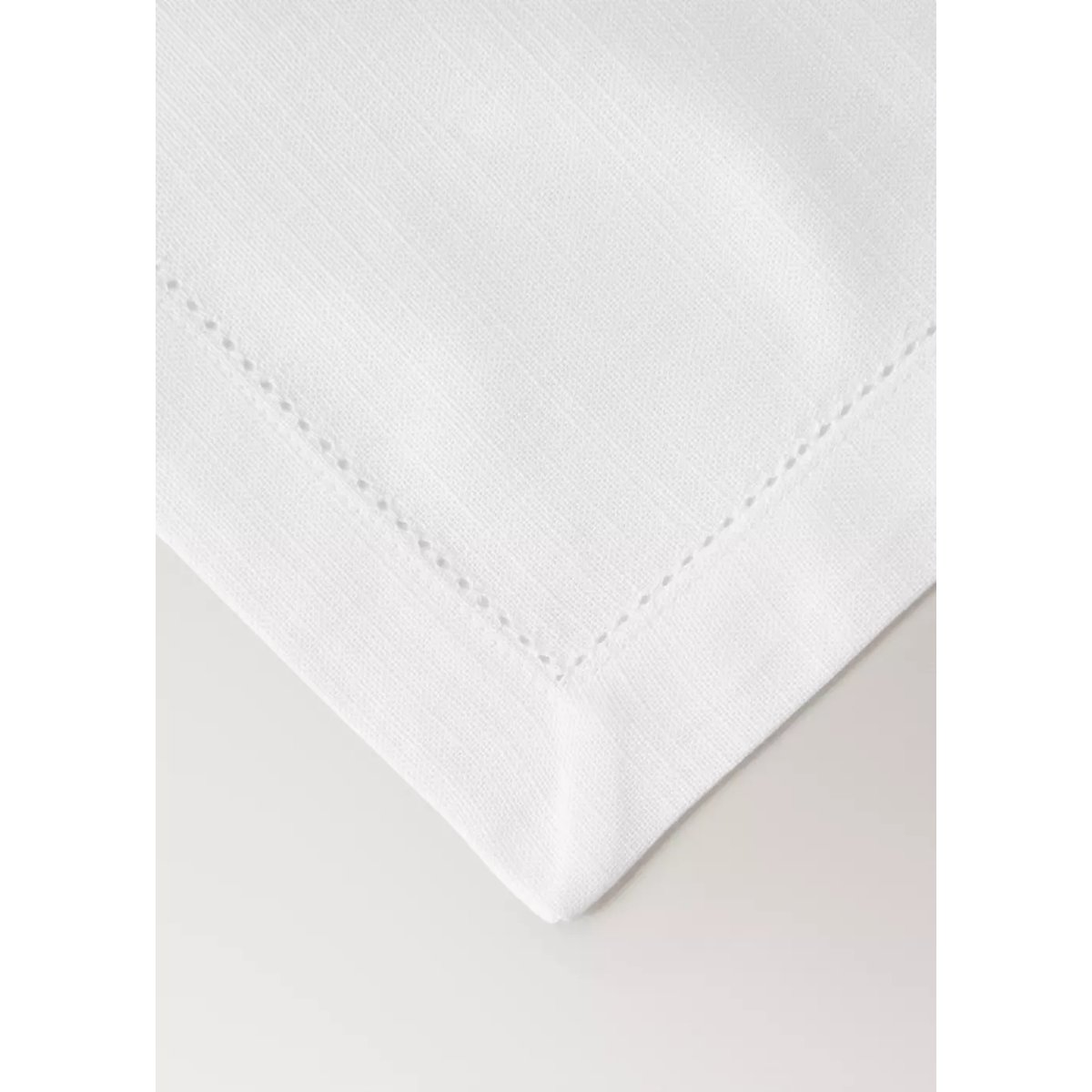 Sets de table en coton rayures ajourés blanc, MANGO HOME