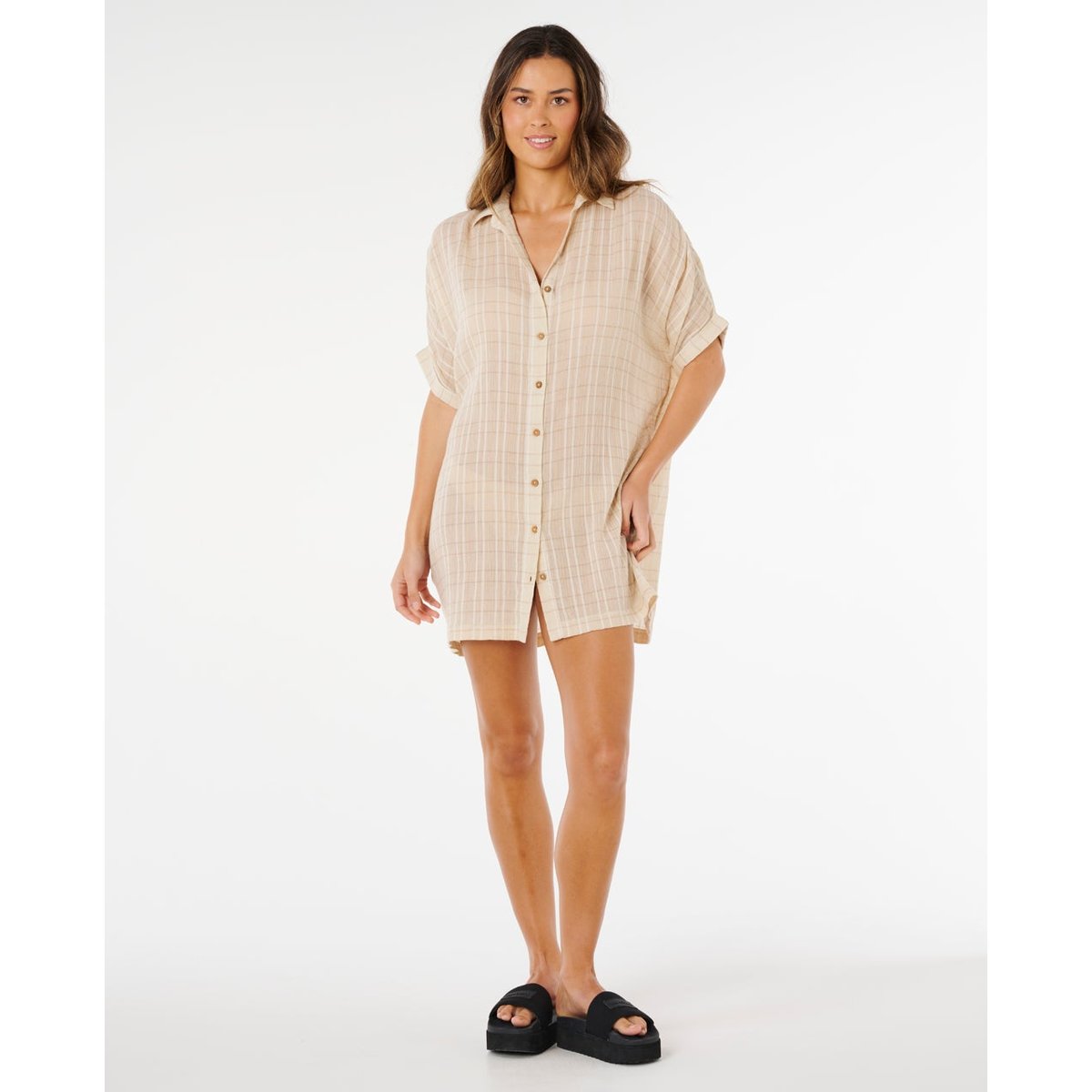 Cover-up PARADISE CHECK blanc cassé, RIP CURL