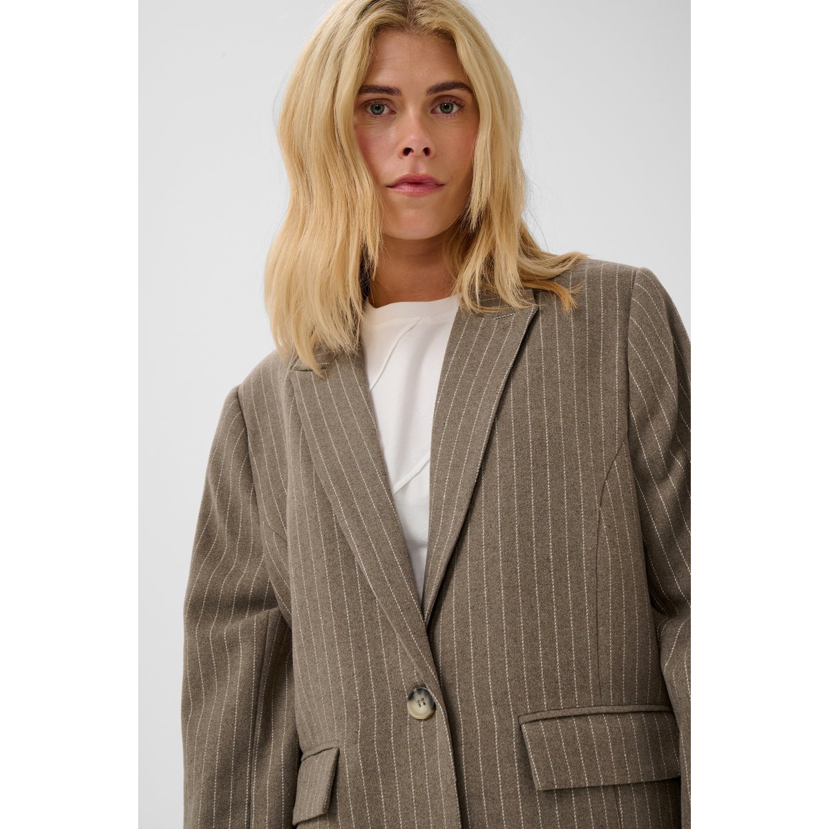 Blazer beige taupe stripe, CULTURE