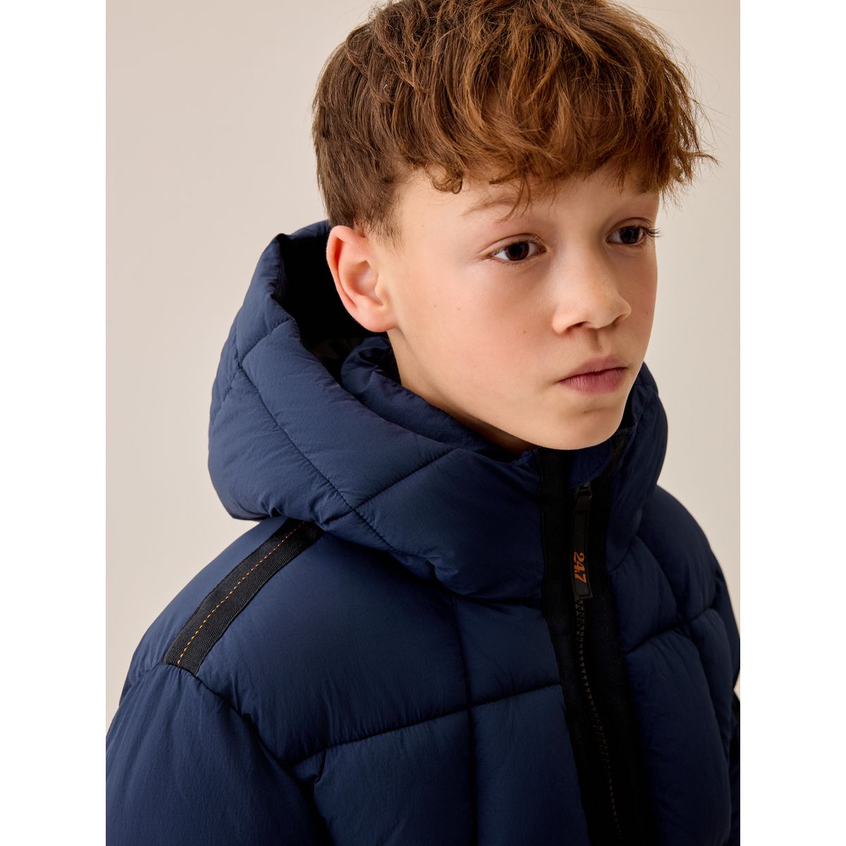 Manteau matelassé style militaire bleu marine, NEXT