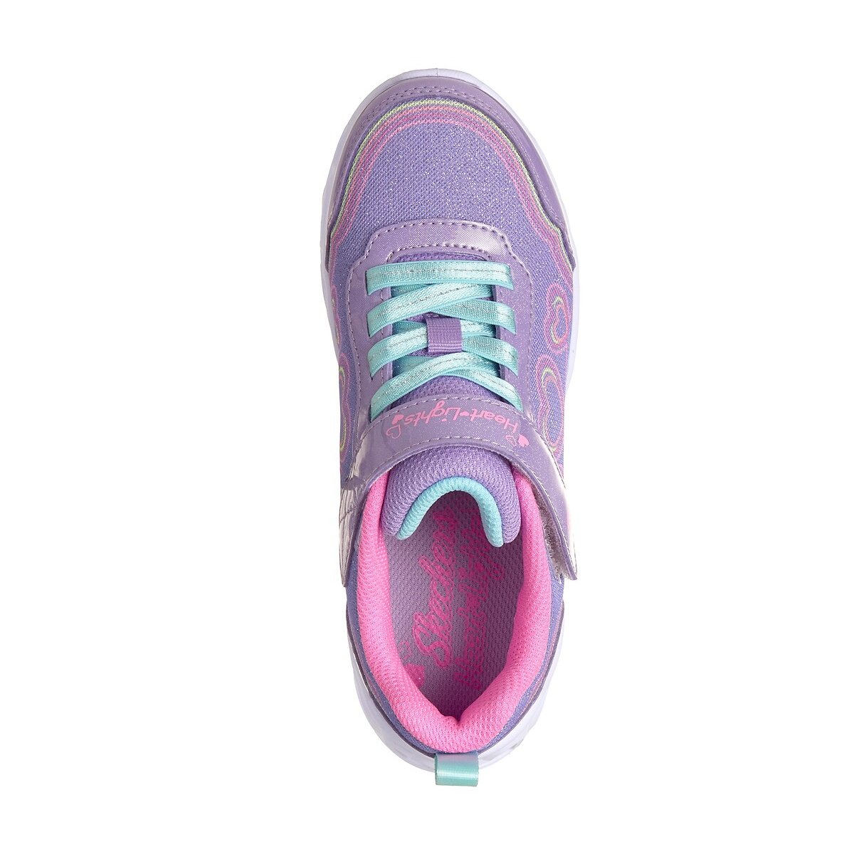 Kids S Light®-Heart Lights-Bubble Trainers purple, SKECHERS
