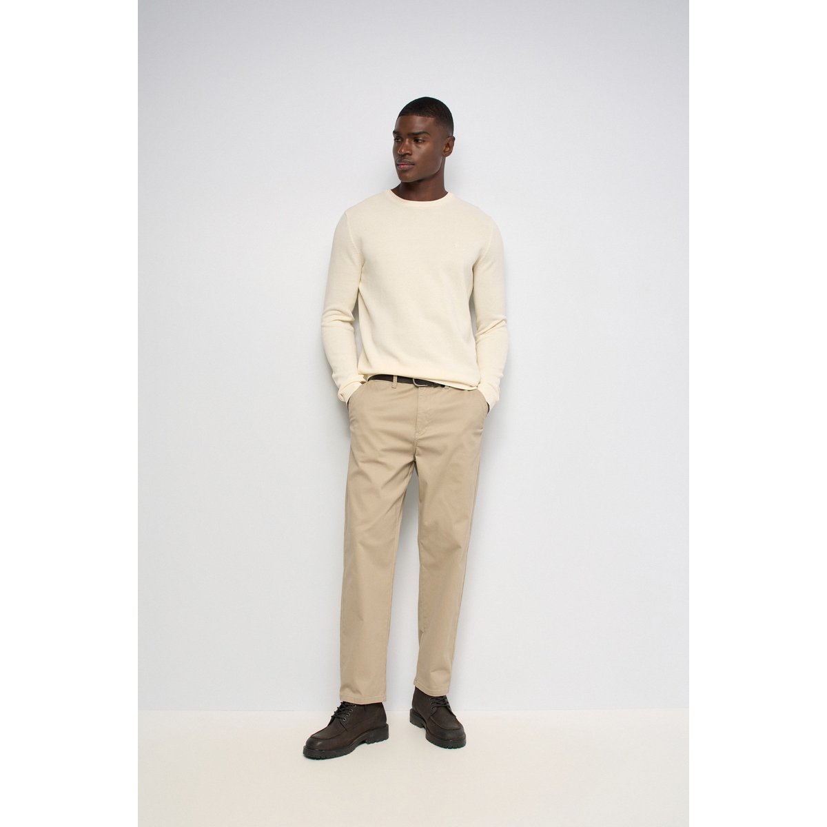 PULL EN MAILLE TEXTURÉE rouge, SALSA JEANS