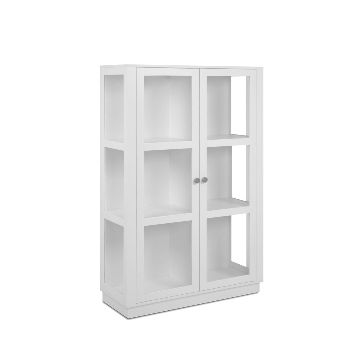Armoire vitrée blanche 2 portes RAVEN blanc, PIER IMPORT