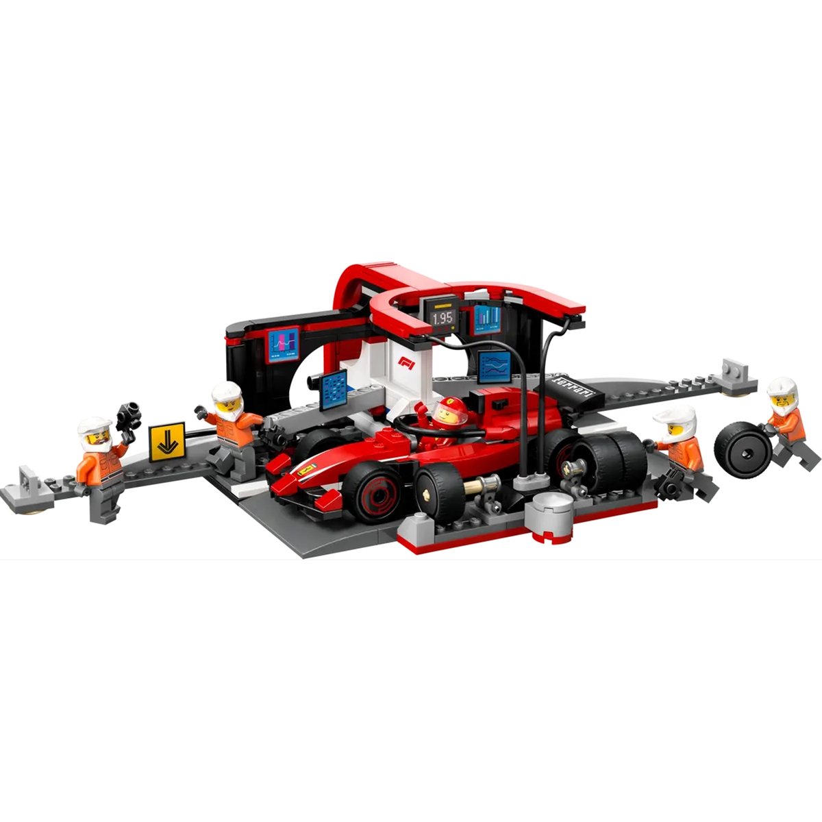 LEGO City - Arrêt au stand de F1 avec voiture Ferrari - 60443 multicolore, LEGO