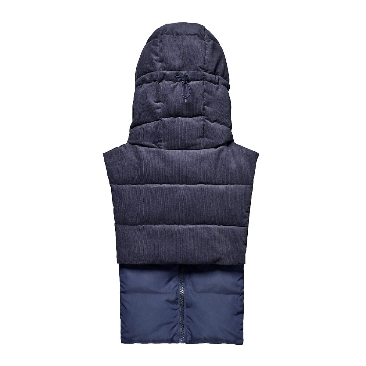 Capuche doudoune réversible, unisexe velours nuit, FUDOON