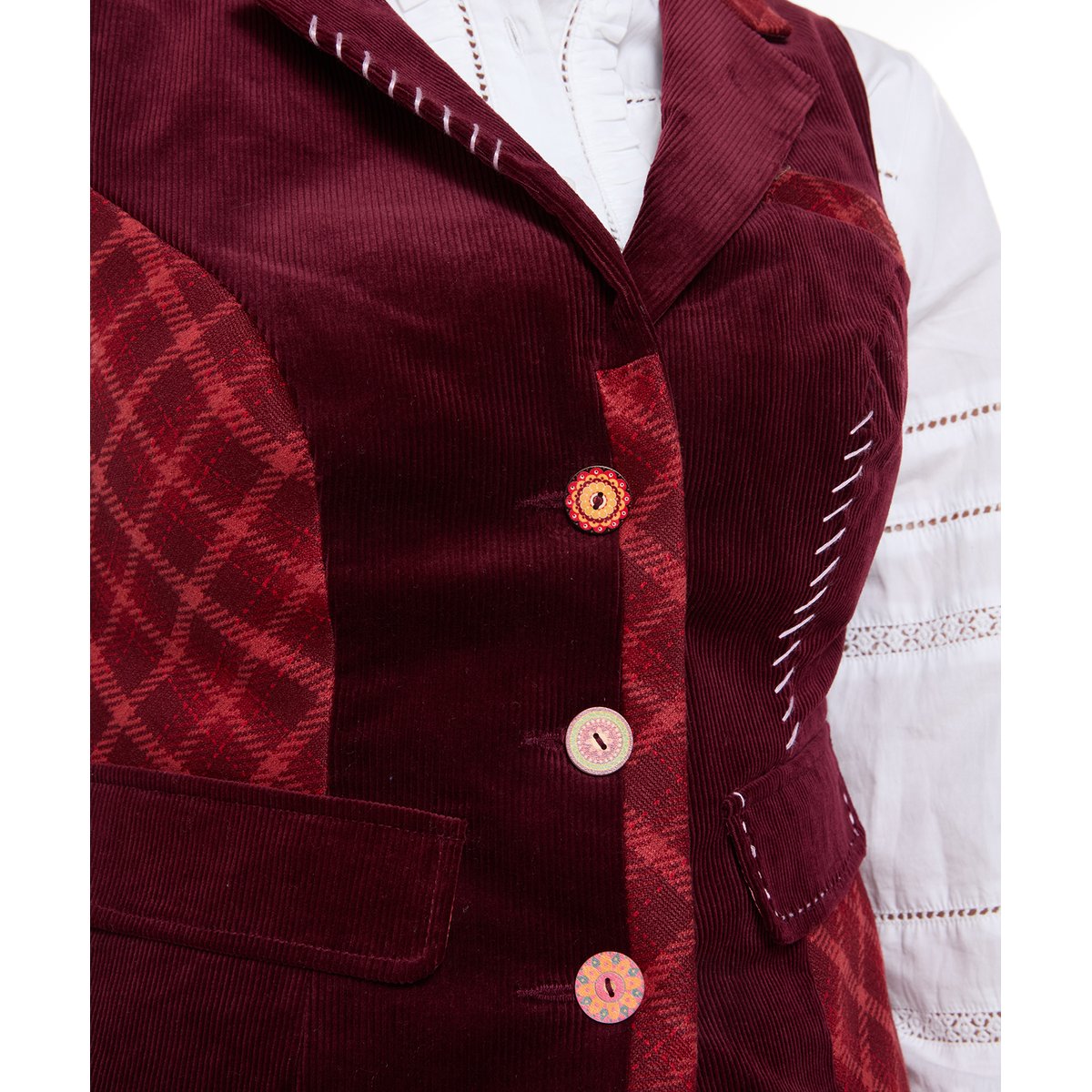 Veston Méli-Mélo Dahlia rouge, JOE BROWNS