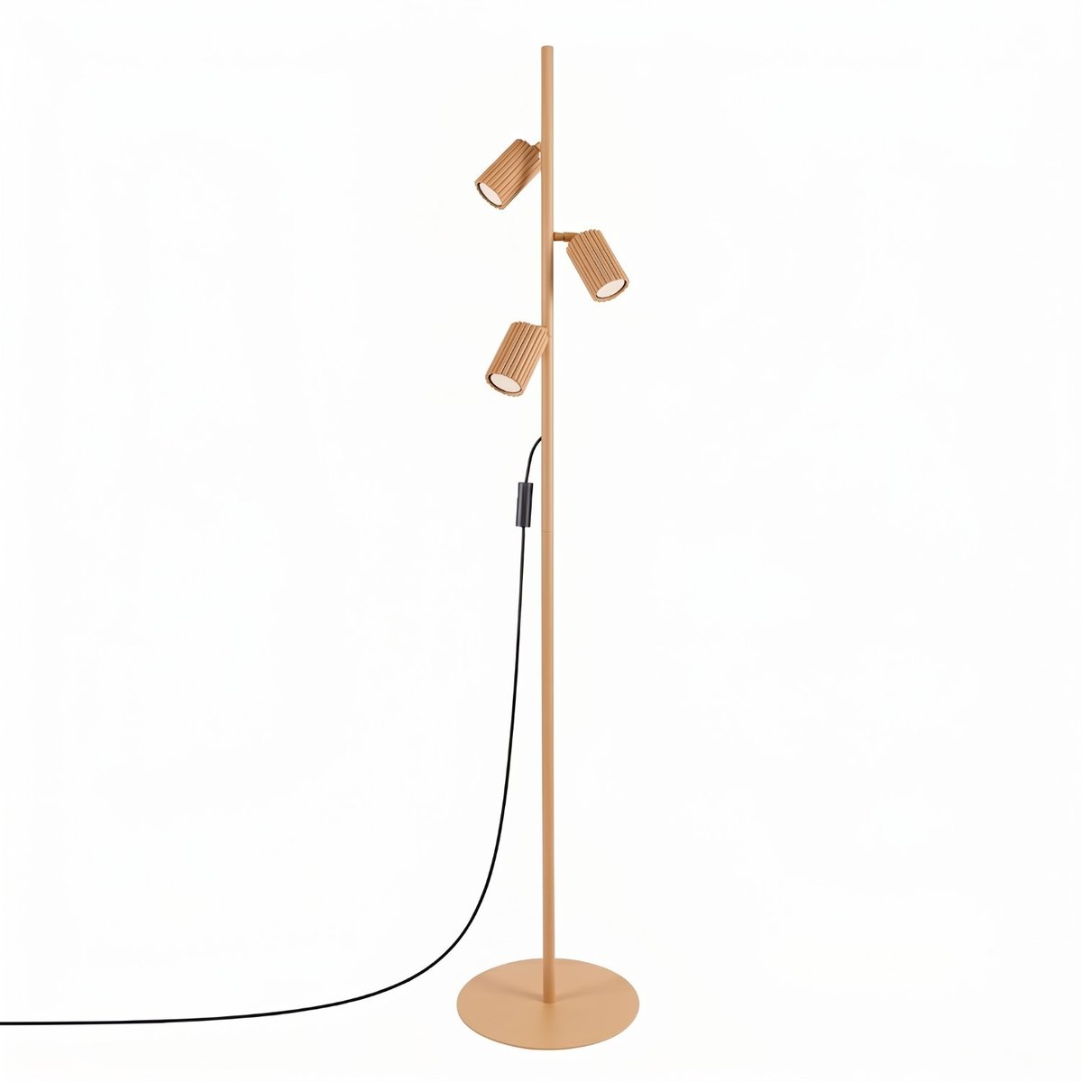 Lampadaire Aluminium Doré GU10 3 KARBON doré, EDEN