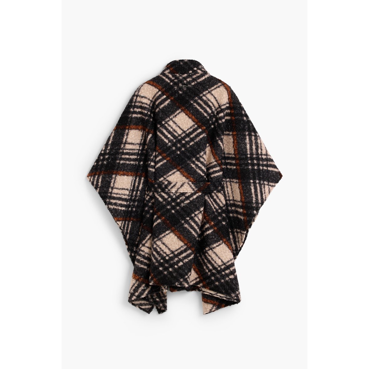 Poncho à carreaux multicolore, DESIGUAL