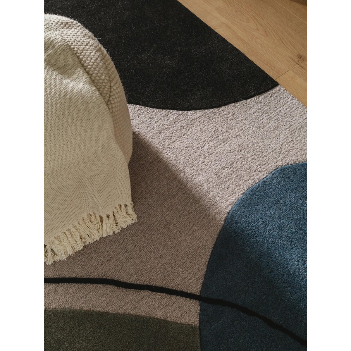 Tapis de laine tufté main KYOTO multicouleur, BENUTA