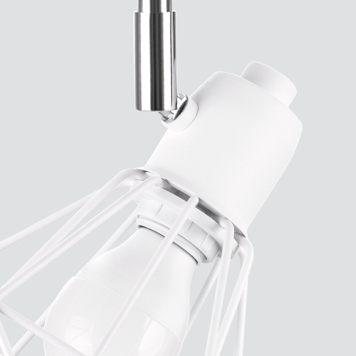 Plafonnier Acier Blanc E14 2 Artemis blanc, EDEN