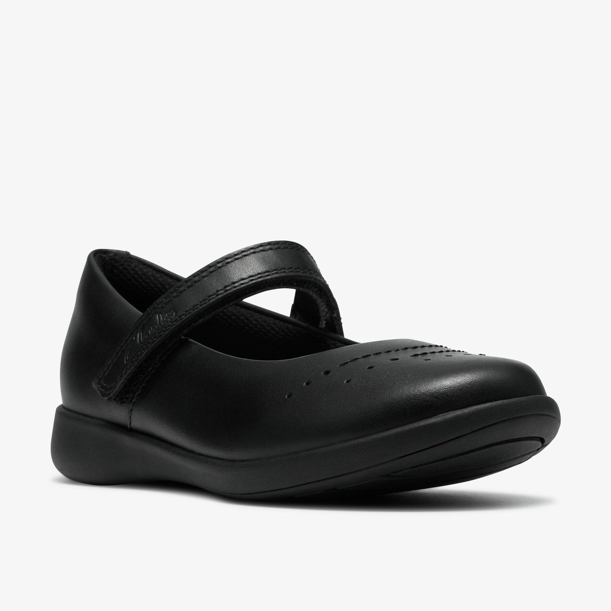 Ballerines Cuir ETCH GEM K noir, CLARKS