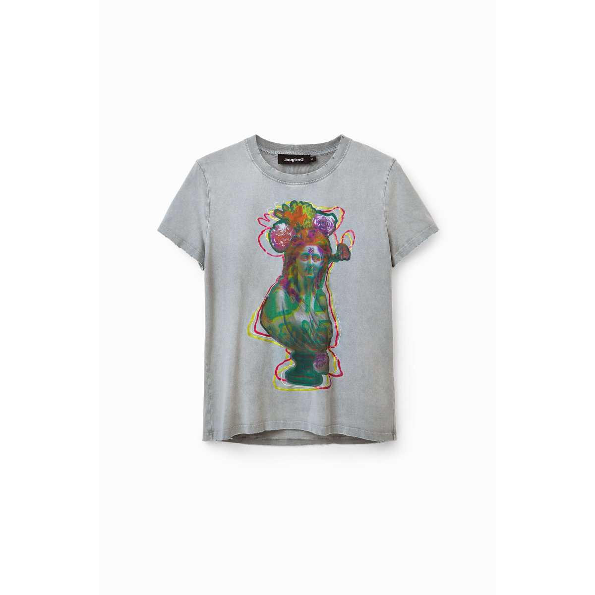 T-shirt manches courtes buste bleu, DESIGUAL