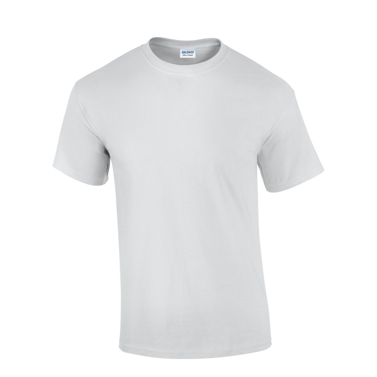 T-shirt manches courtes en coton ULTRA COTTON blanc, GILDAN