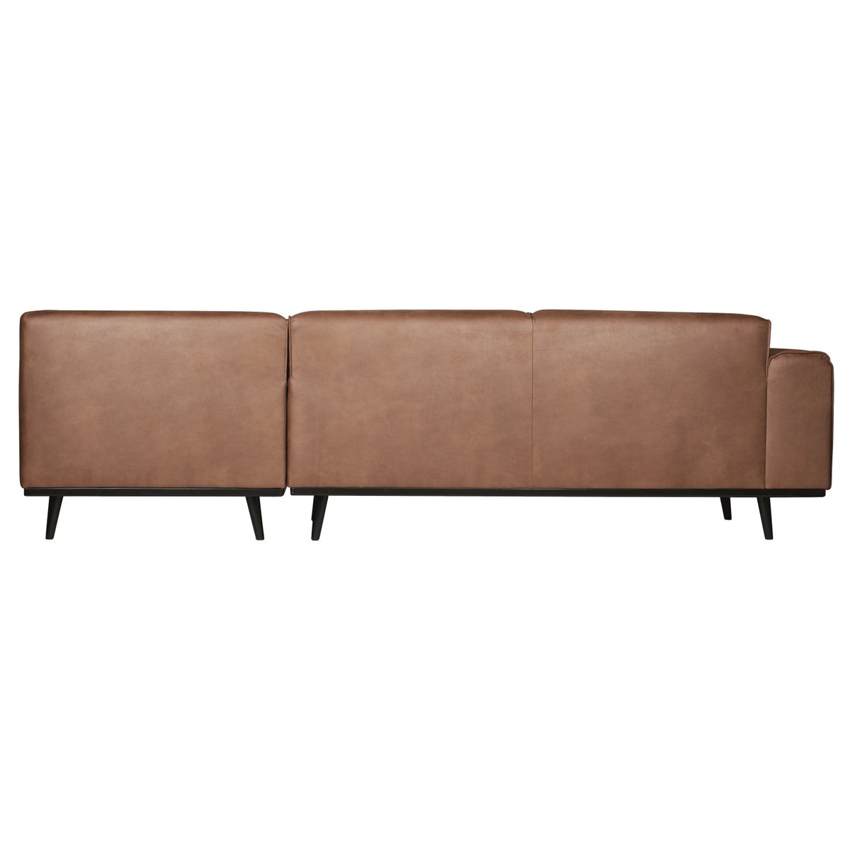 Canapé d'angle  aspect cuir STATEMENT cognac, WOOOD