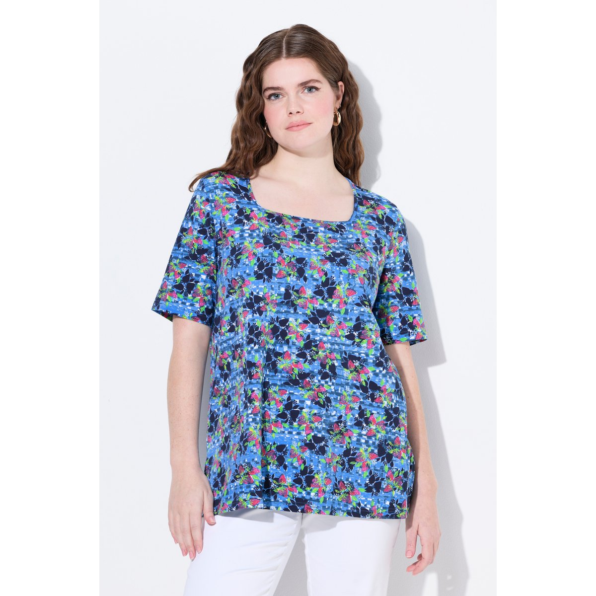 T-shirt bleu roi, ULLA POPKEN