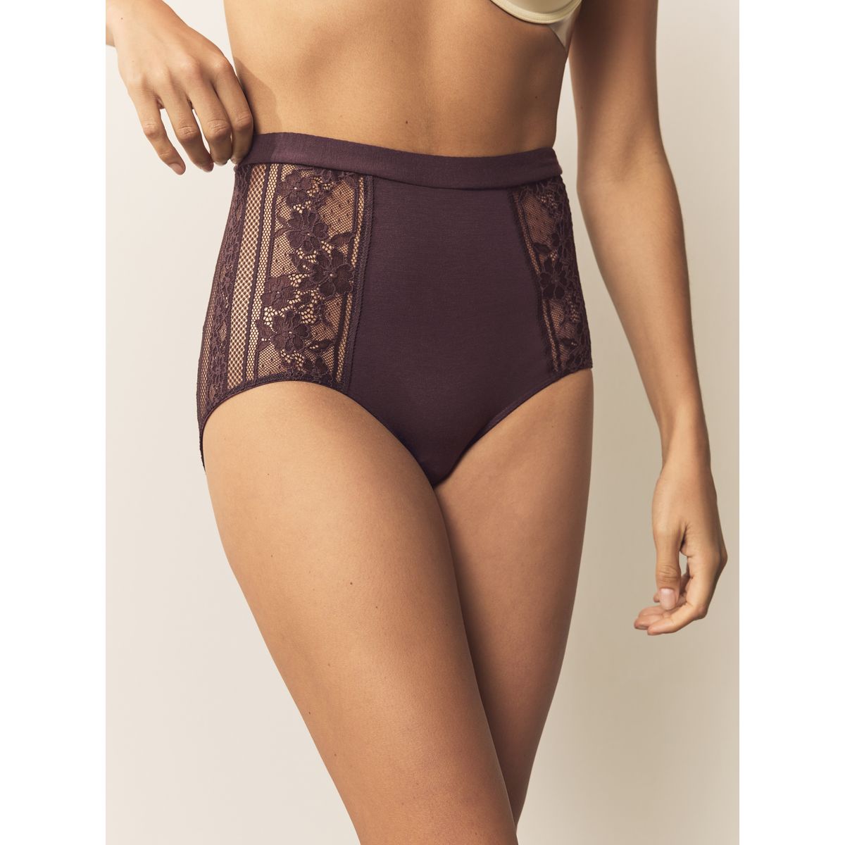 Culotte en dentelle et modal, lot de 3 motif fleurs, NEXT