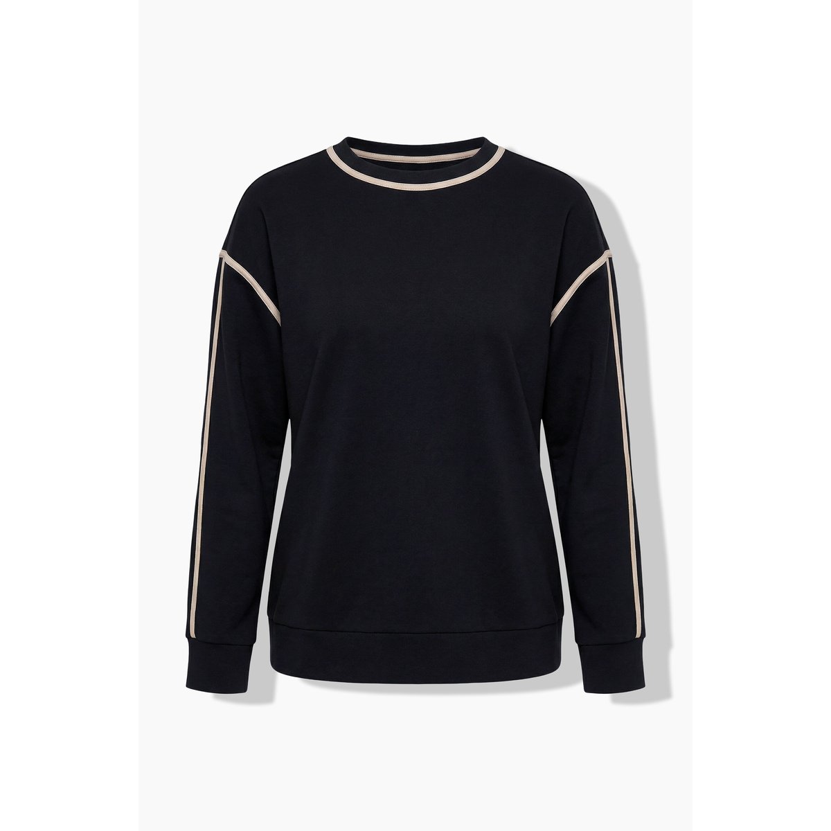 Sweat-shirt coupe Classic Fit noir, ULLA POPKEN