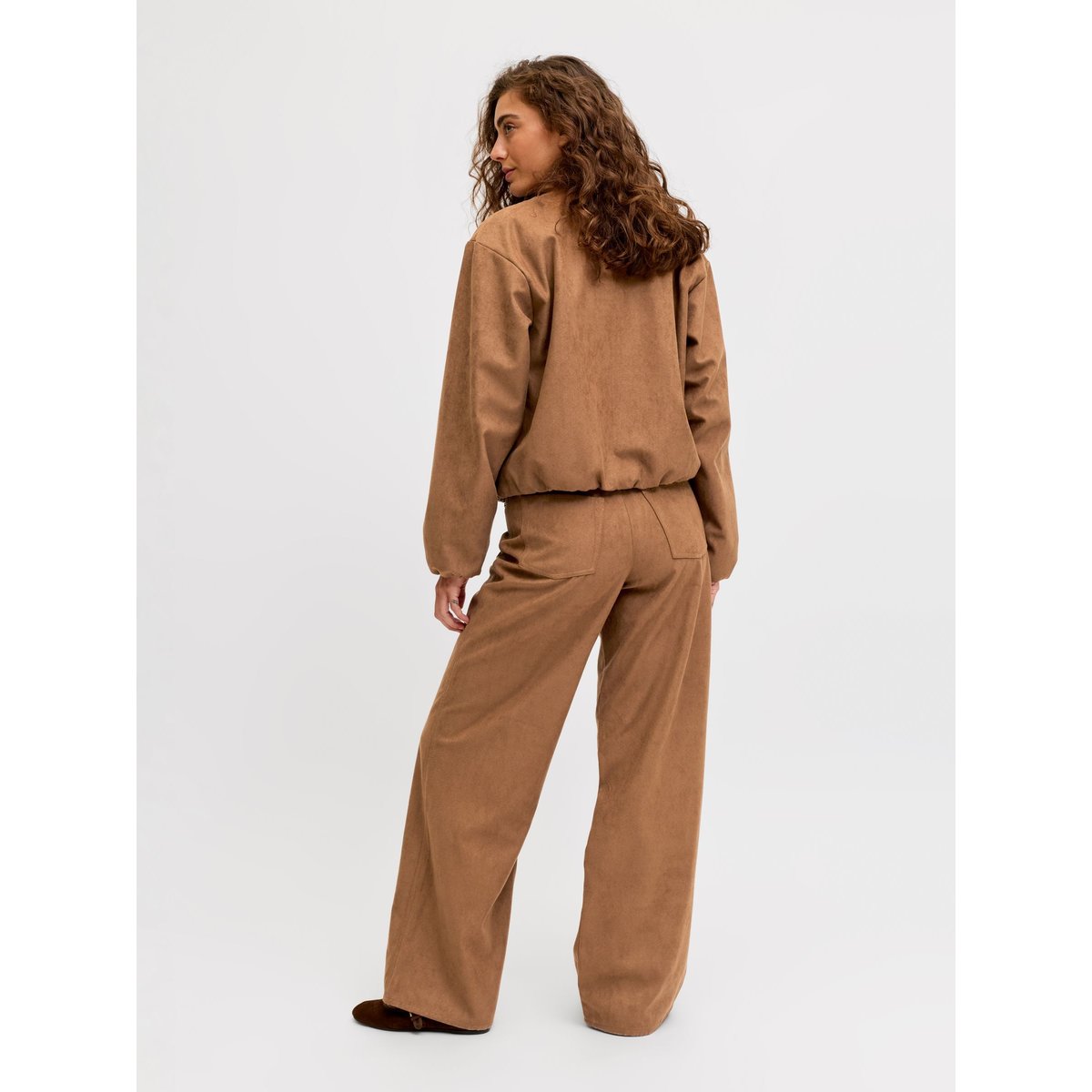 Pantalon À Jambe Large cognac, JJXX