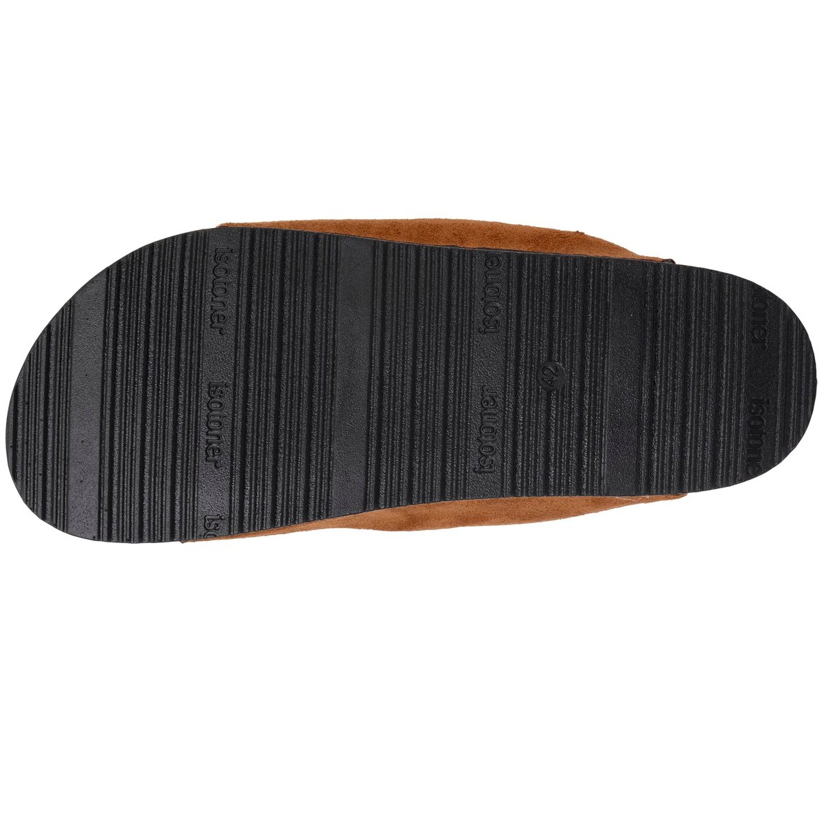 Chaussons Mules ouvertes brun, ISOTONER