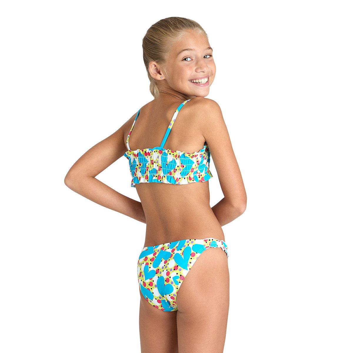 Bikini bandeau Vintage soft green multi, ARENA