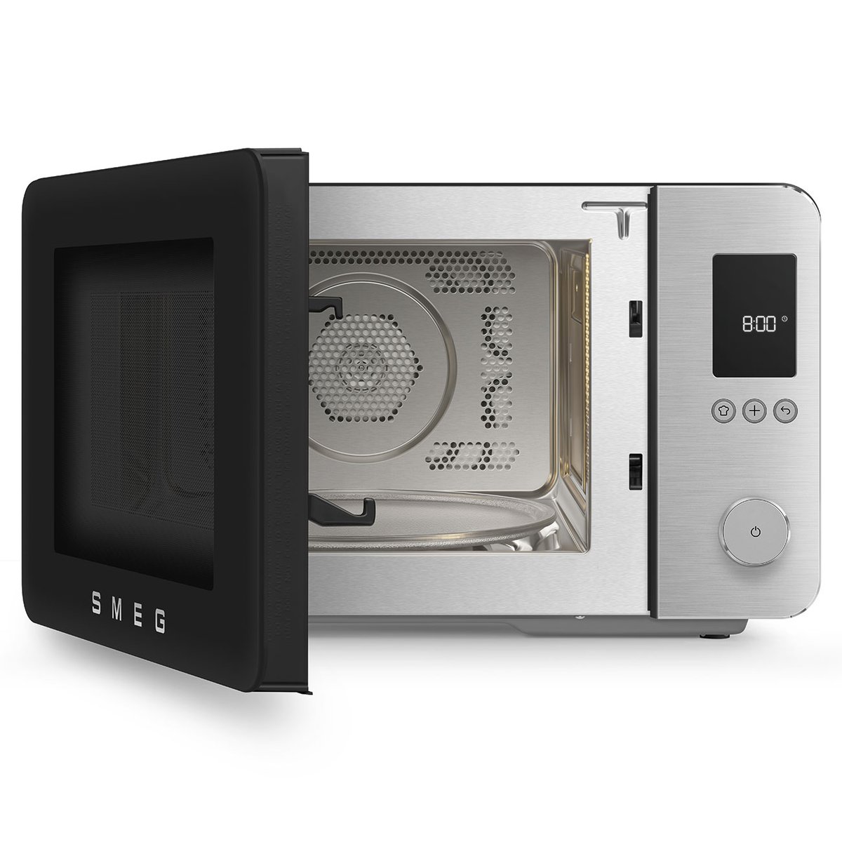 Micro-ondes combiné pose libre MOC02 noir mat, SMEG