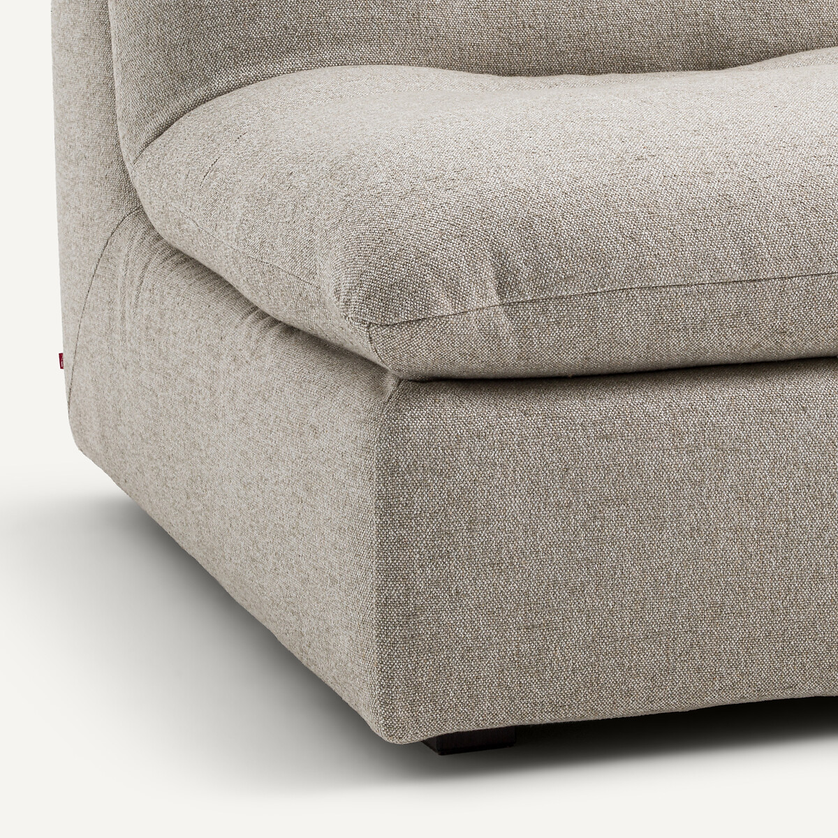 Modulaire 3-zitsbank in viscose met structuur en linnen, GIULIANO naturel, AM.PM