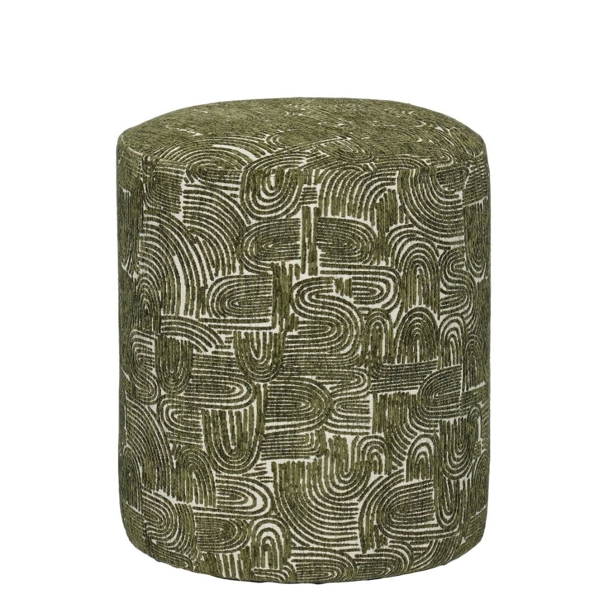 Tabouret GROOVE vert, MICA DECORATIONS