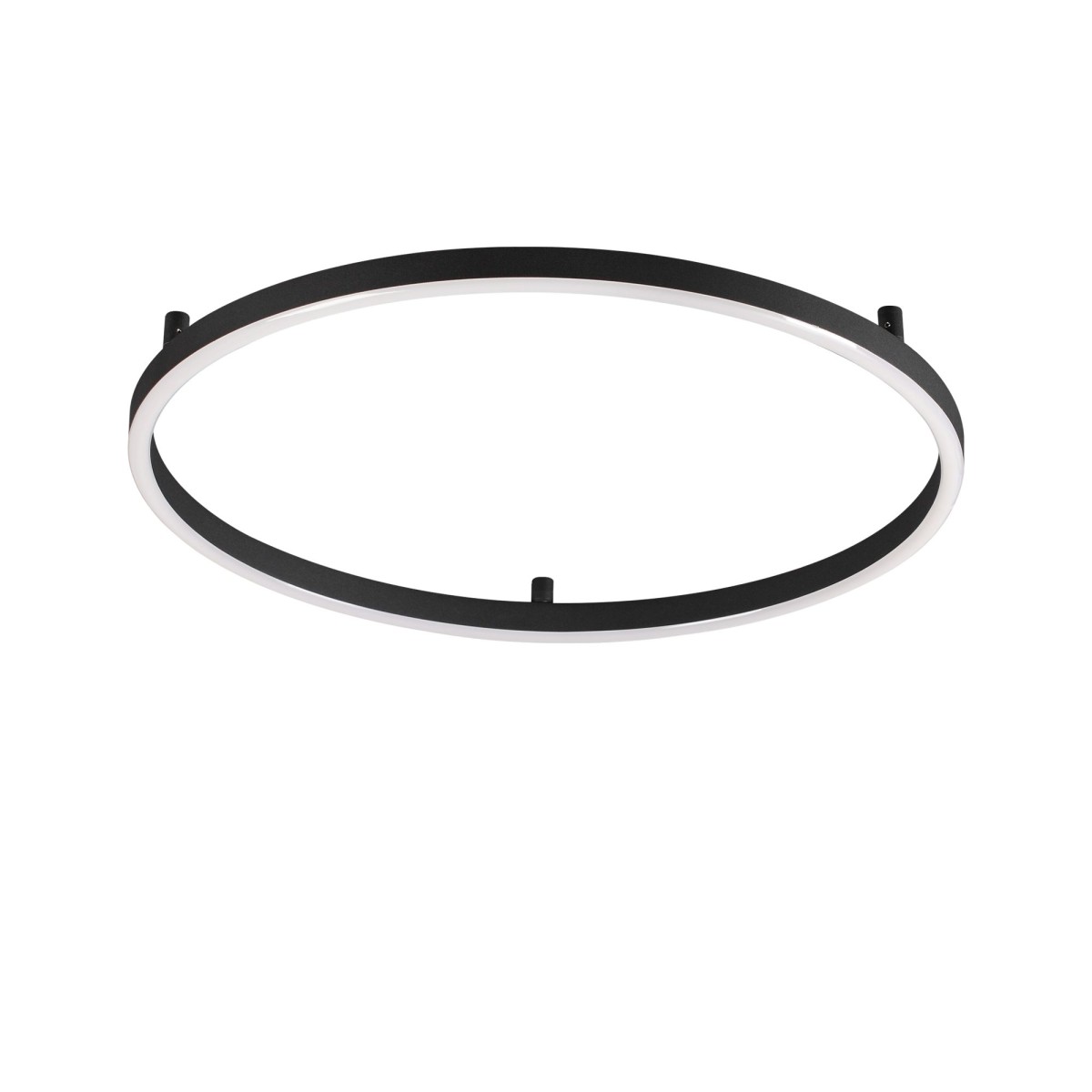 Plafonnier lumière chaude ORACLE SLIM noir, IDEAL LUX