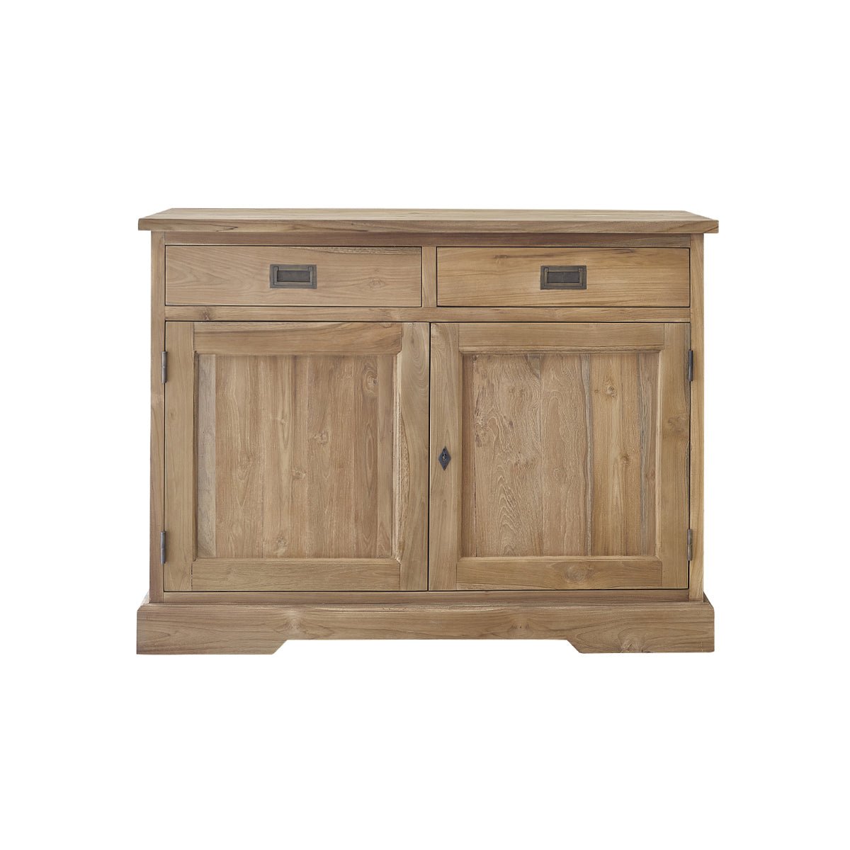 Buffet en teck massif 120 cm 2 portes 2 tiroirs  BOSTON naturel, BERAH GETAH