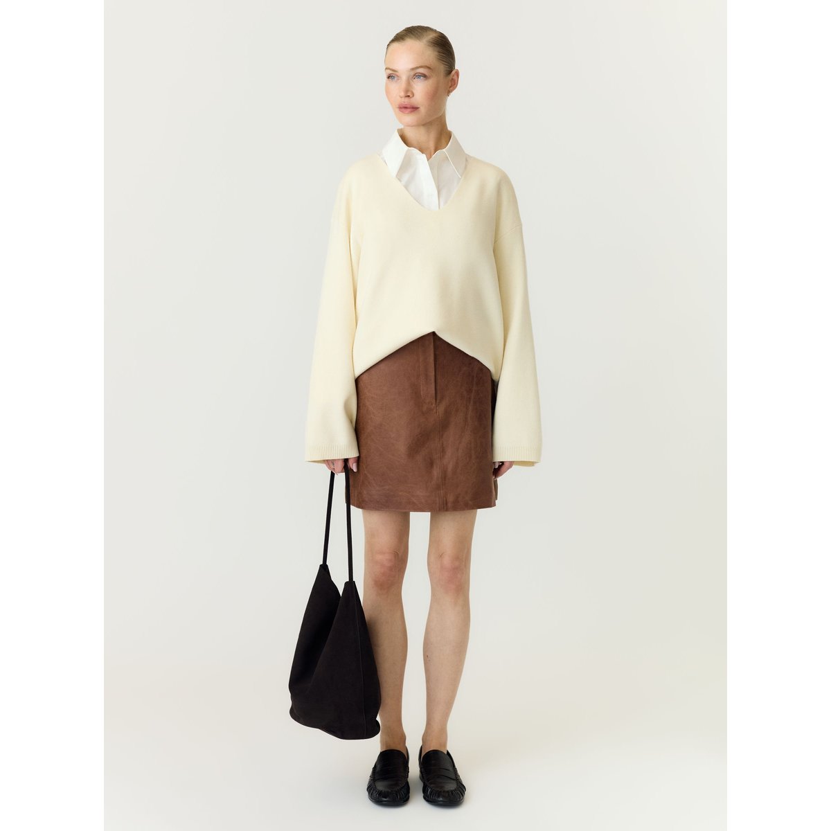 Mini-Jupe marron - cocoa brown1, YAS